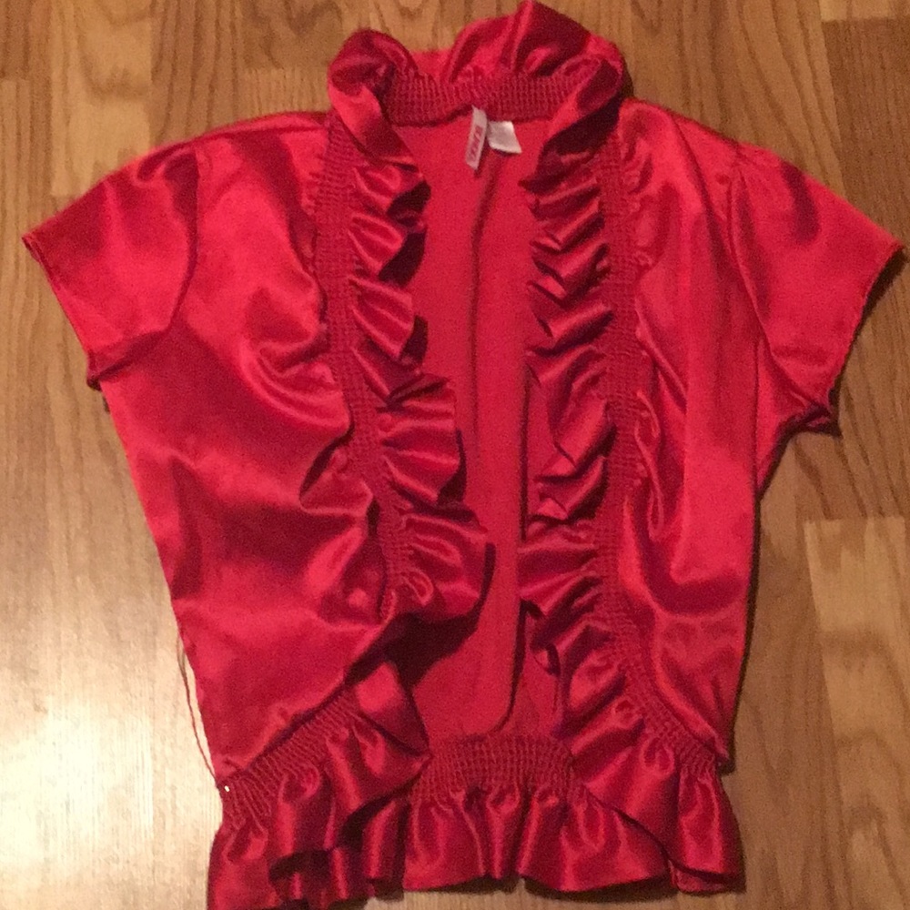 Bongo med red shrug. NWOT